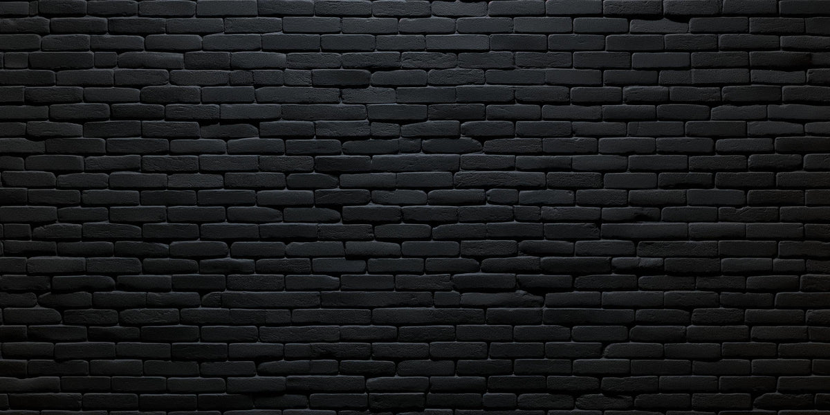 Papier peint briques noires fines