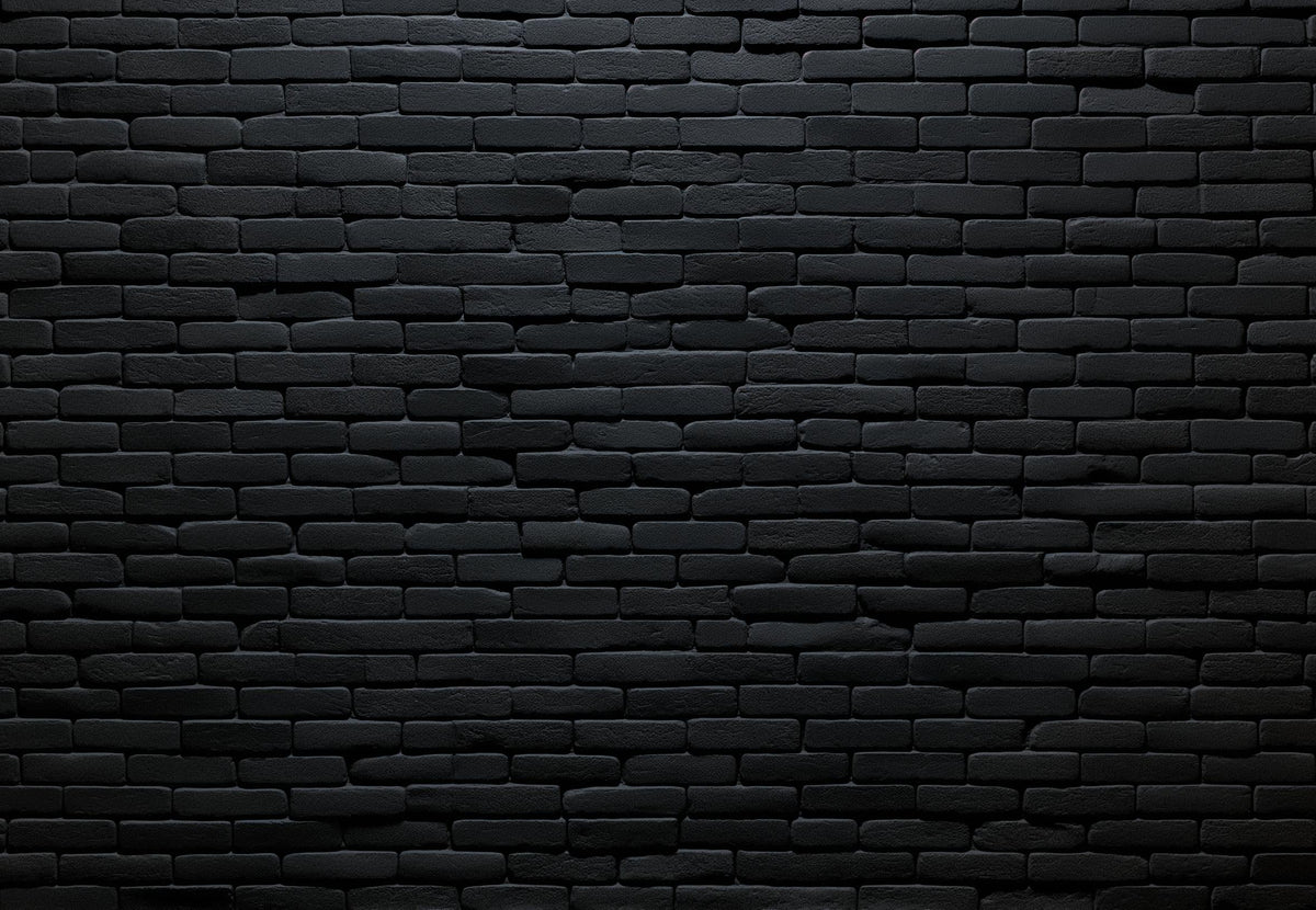 Papier peint briques noires fines