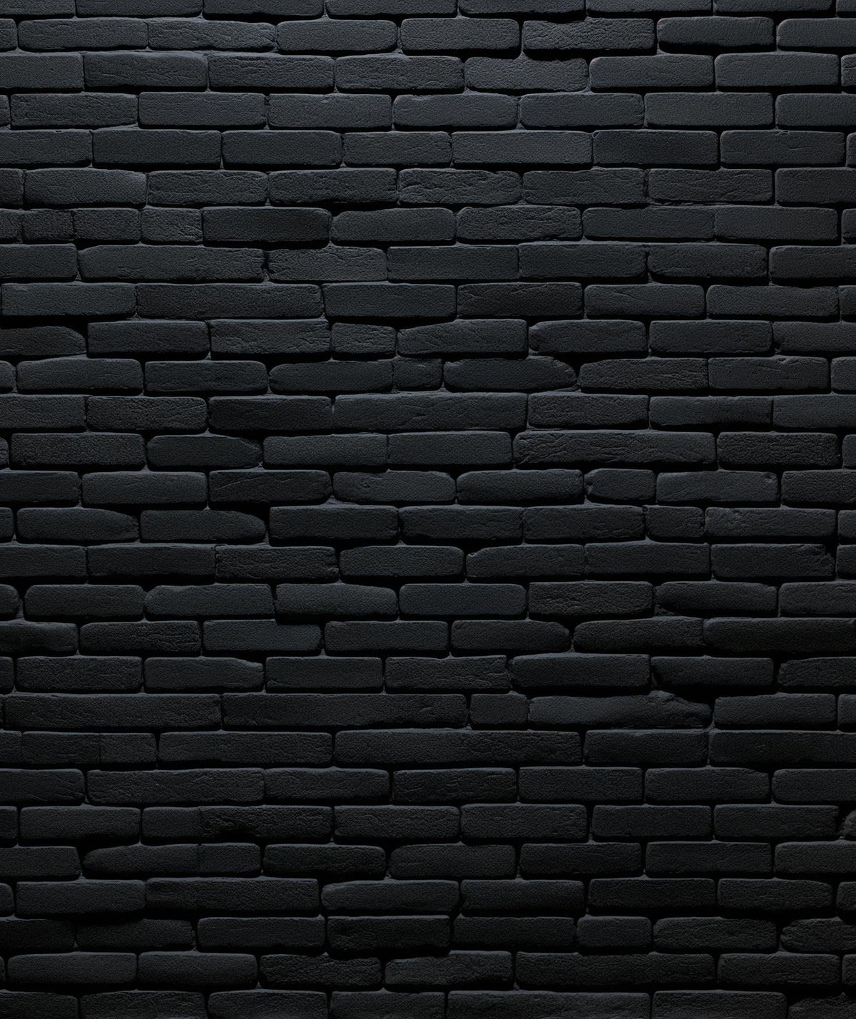 Papier peint briques noires fines