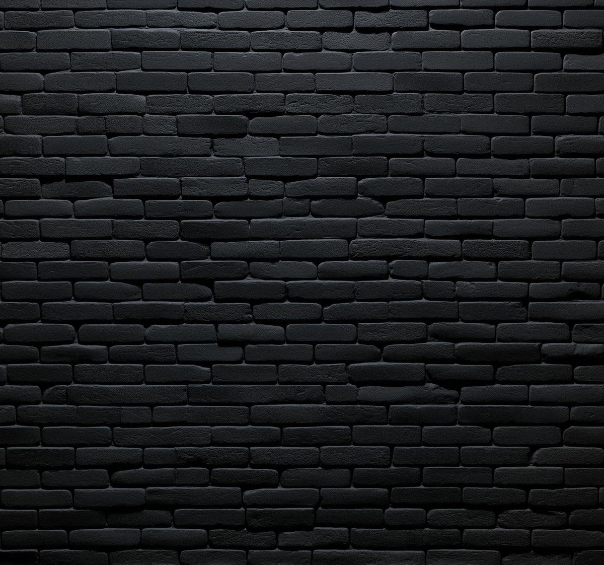 Papier peint briques noires fines
