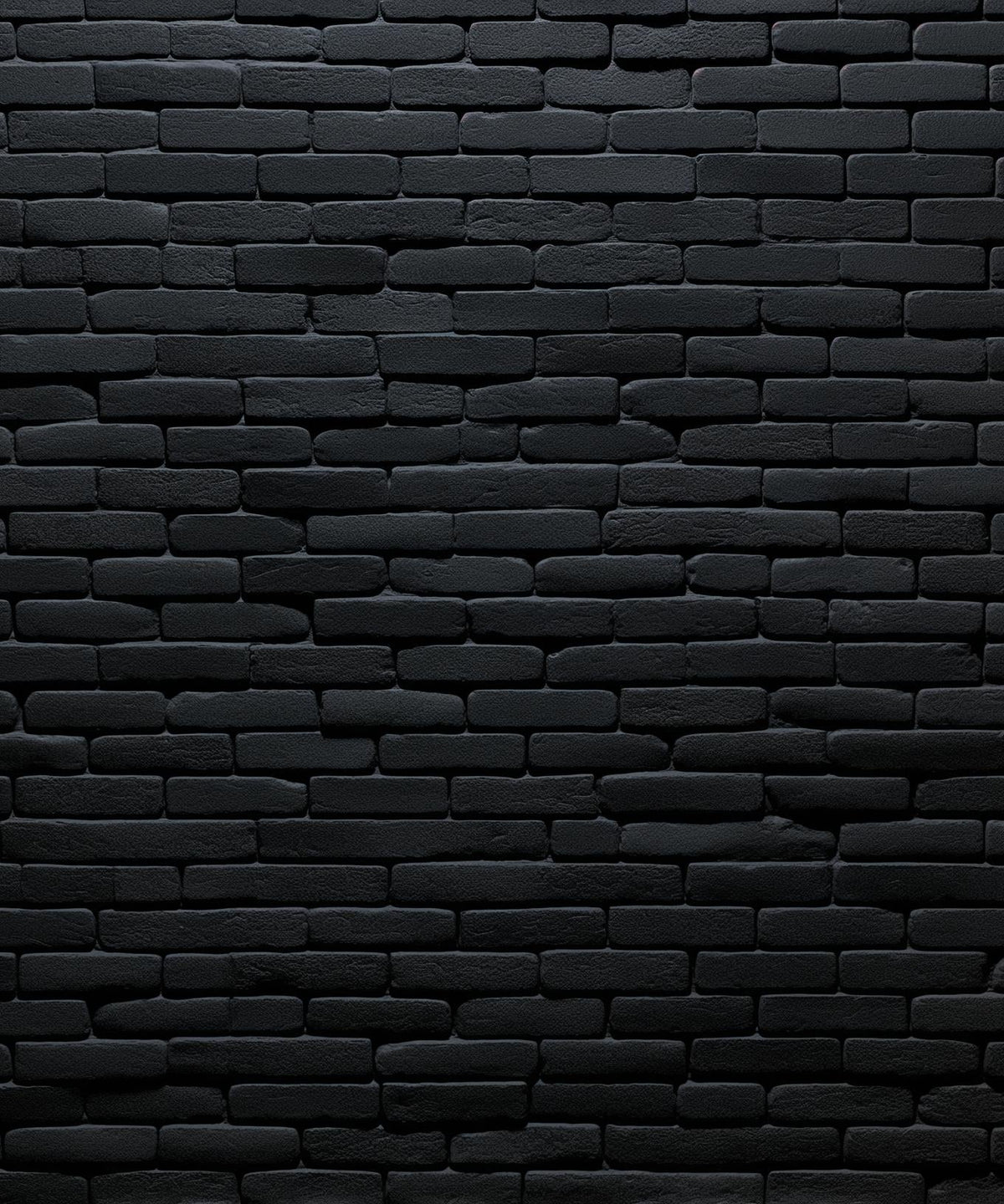 Papier peint briques noires fines