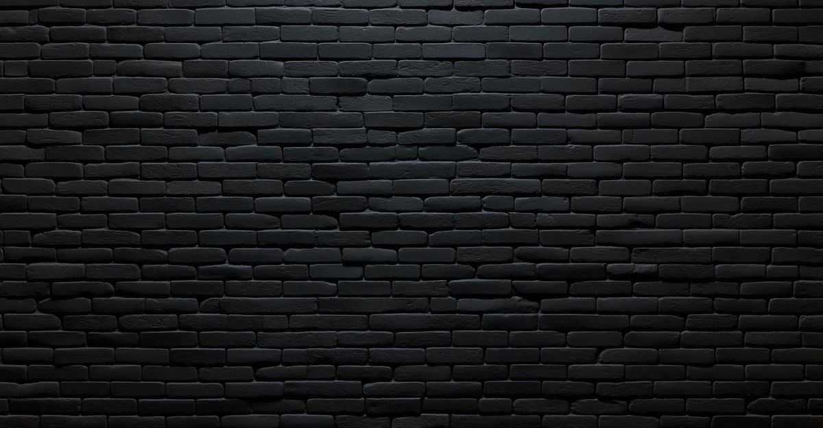Papier peint briques noires fines