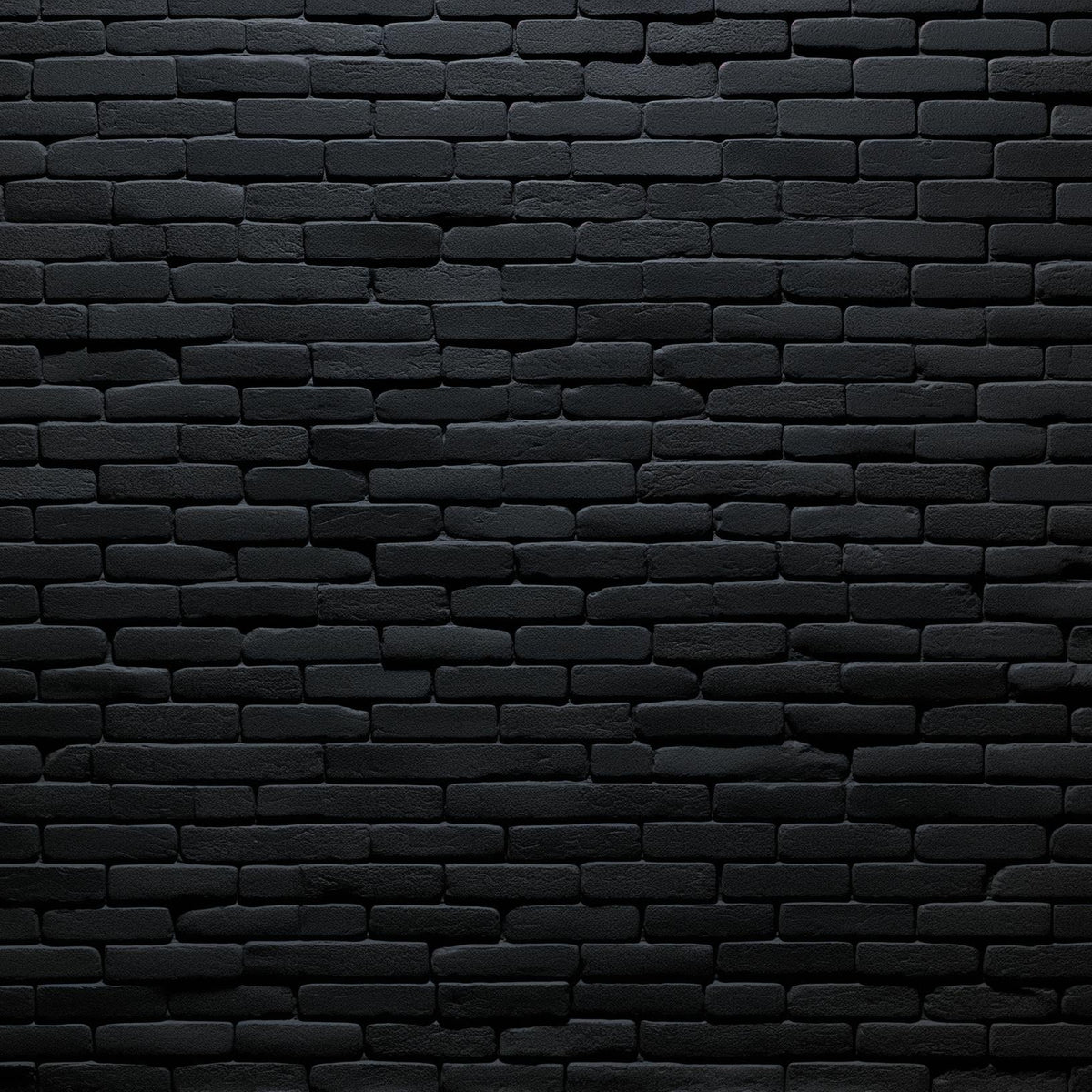 Papier peint briques noires fines