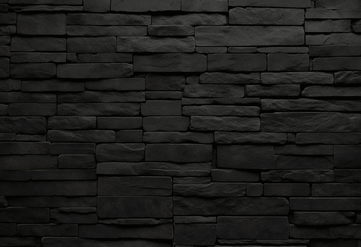 Papier peint imitation pierre noire
