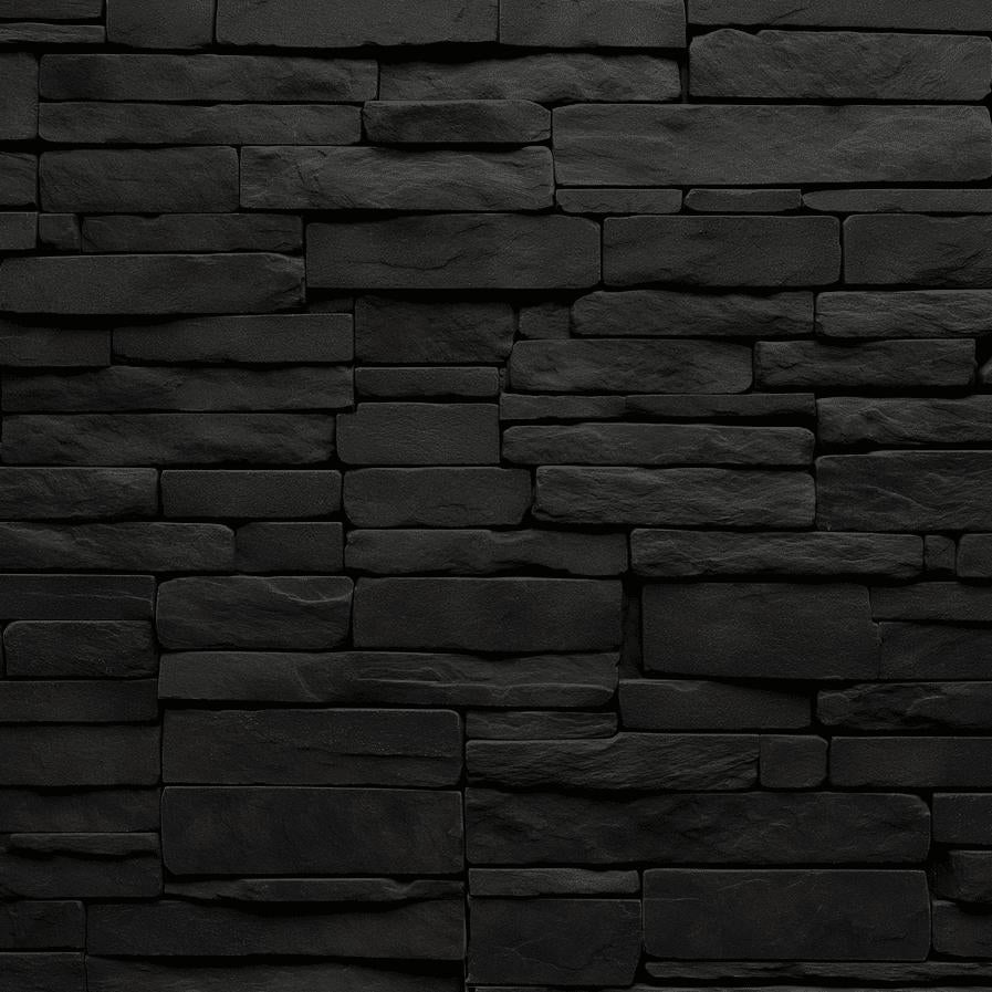 Papier peint imitation pierre noire