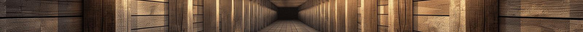 Papier peint trompe-l'œil tunnel en bois