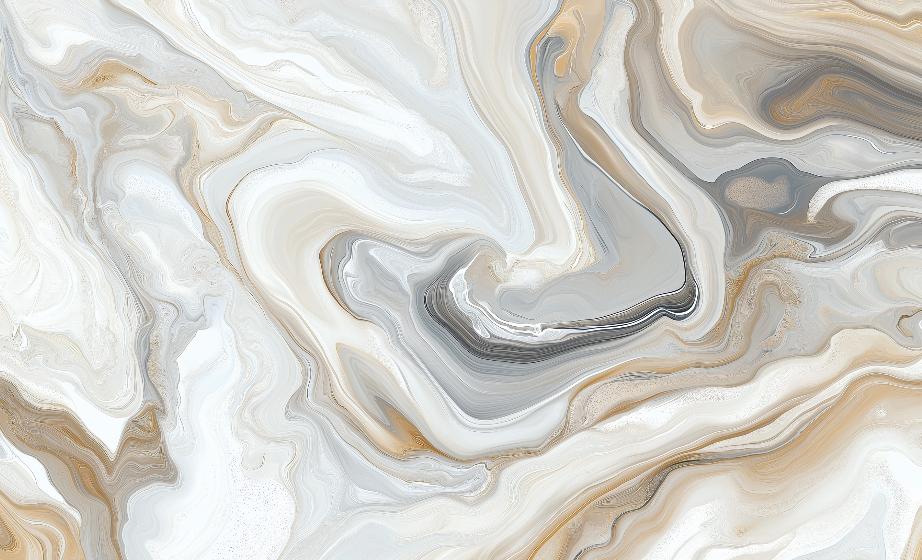 Papier peint marbre abstrait beige et gris