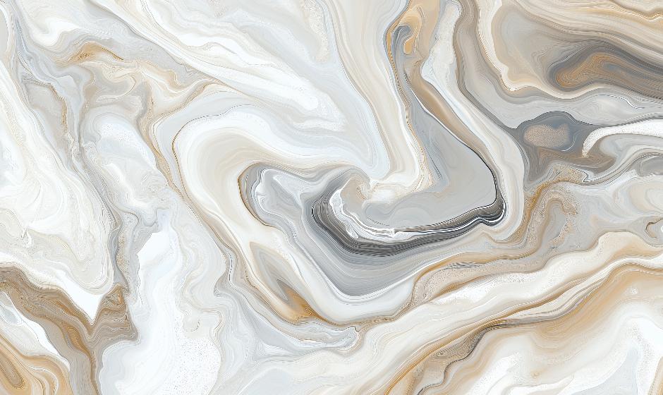 Papier peint marbre abstrait beige et gris