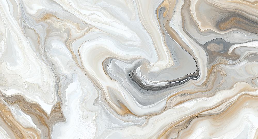 Papier peint marbre abstrait beige et gris