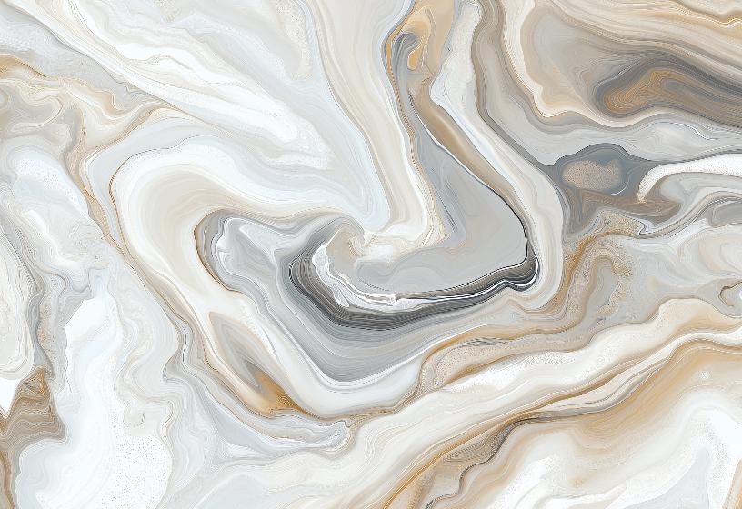 Papier peint marbre abstrait beige et gris