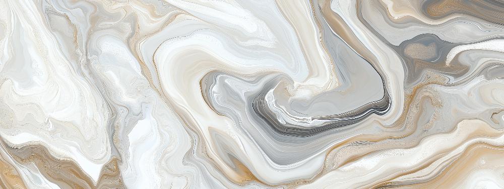 Papier peint marbre abstrait beige et gris