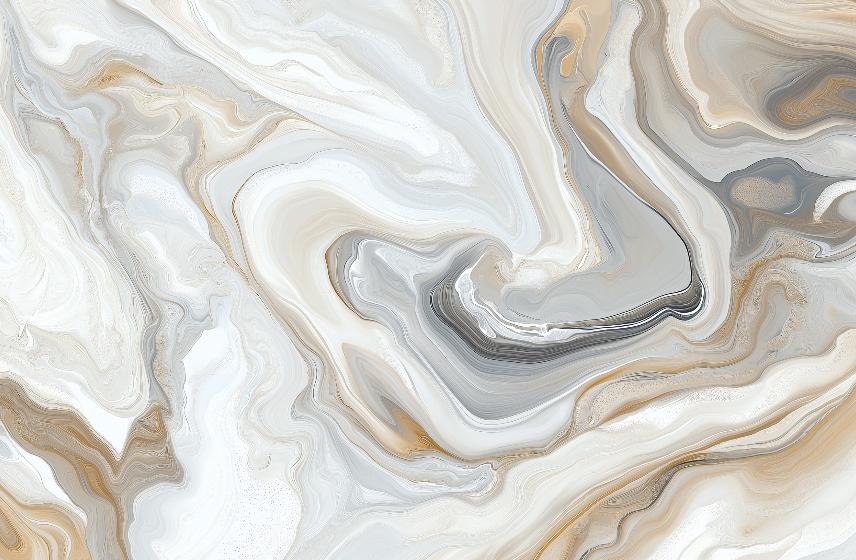 Papier peint marbre abstrait beige et gris