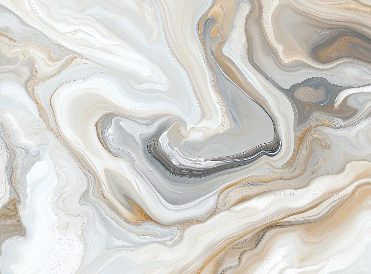 Papier peint marbre abstrait beige et gris