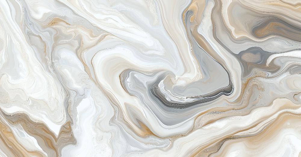 Papier peint marbre abstrait beige et gris