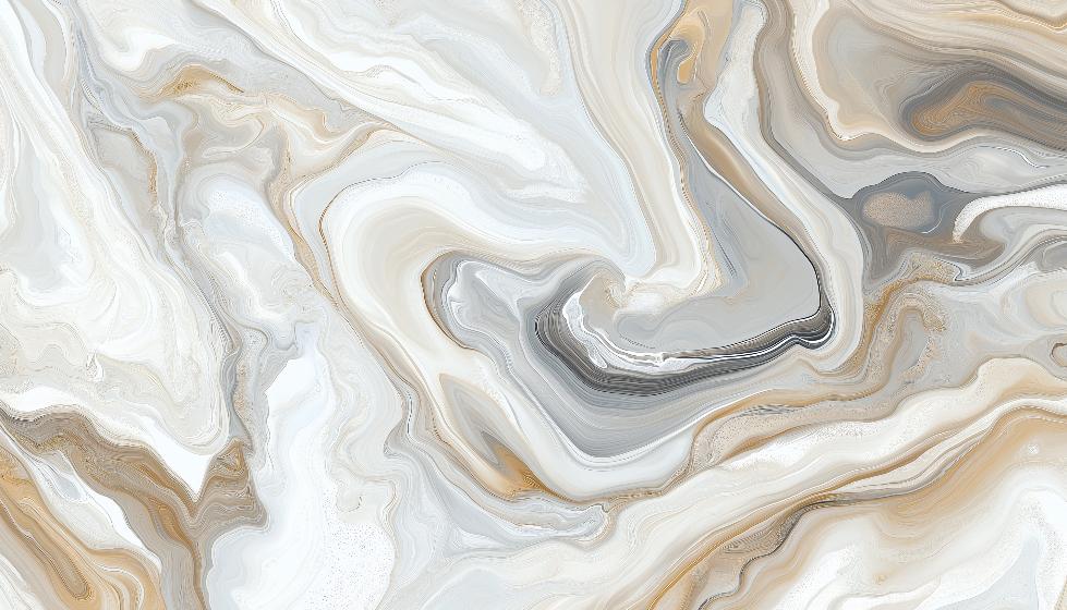 Papier peint marbre abstrait beige et gris