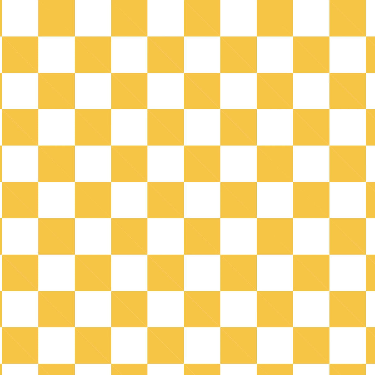 Papier peint carreaux jaune et blanc