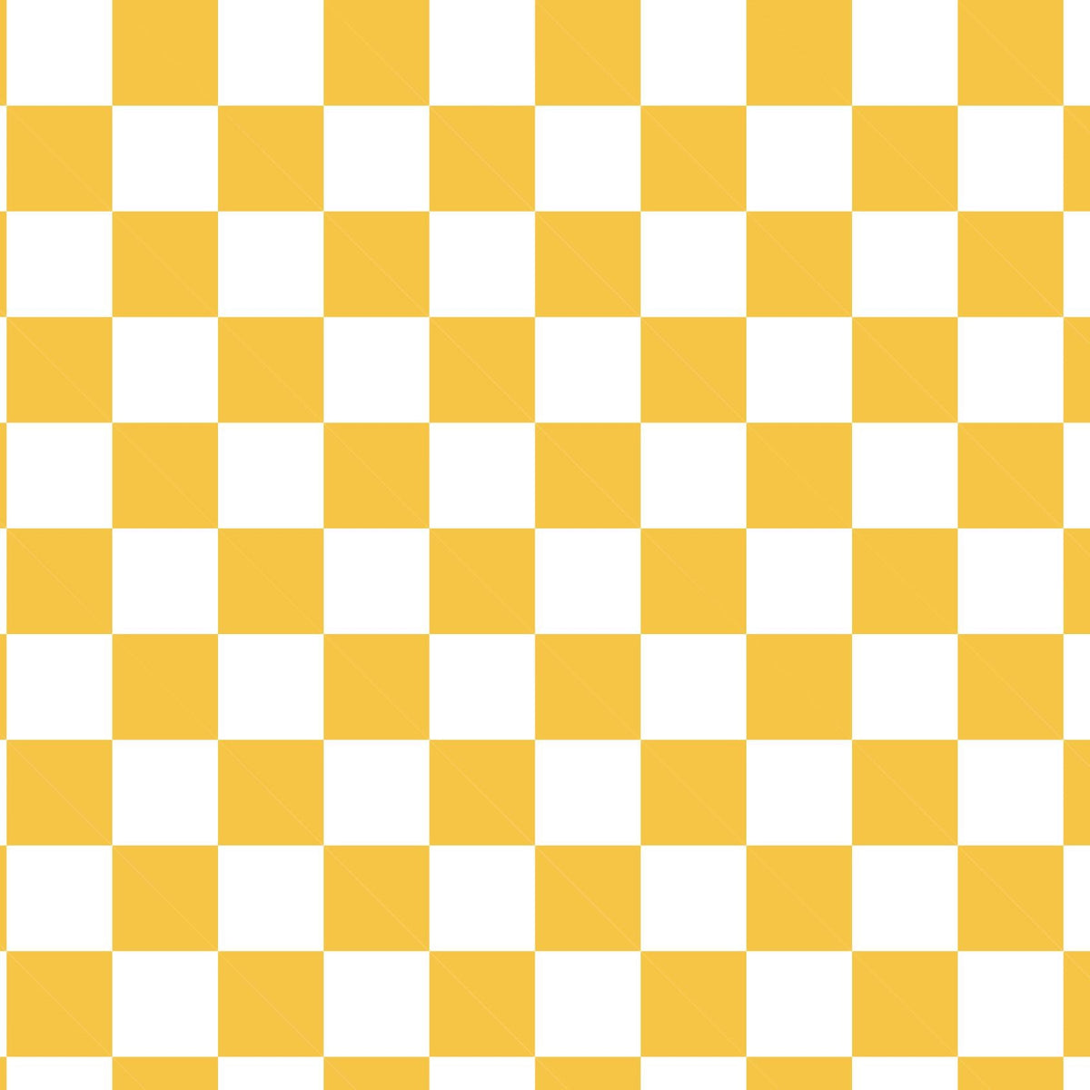 Papier peint carreaux jaune et blanc