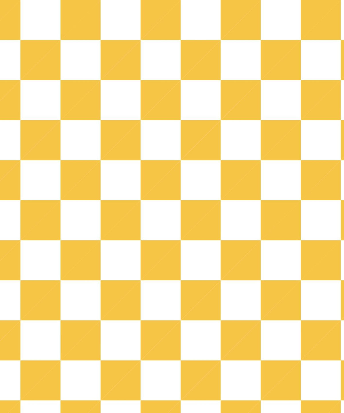 Papier peint carreaux jaune et blanc