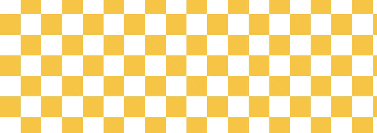 Papier peint carreaux jaune et blanc