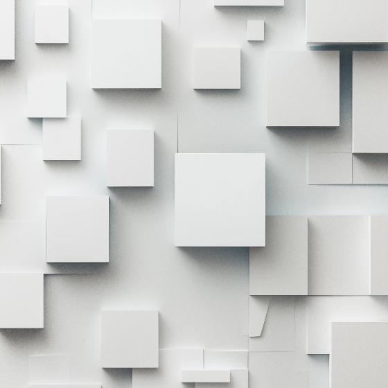 Papier peint géométrique carrés effet 3D