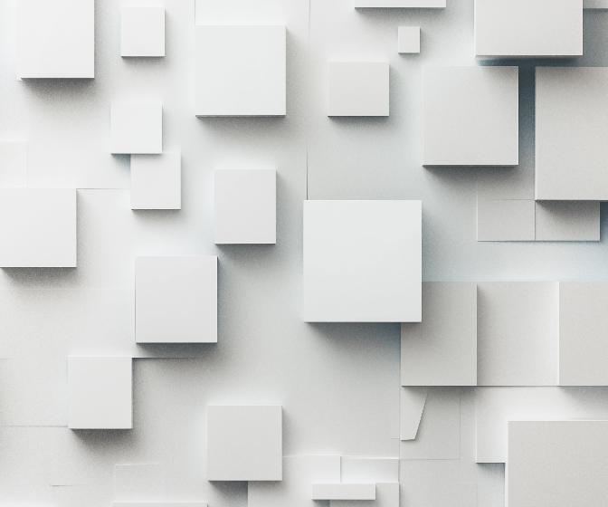 Papier peint géométrique carrés effet 3D