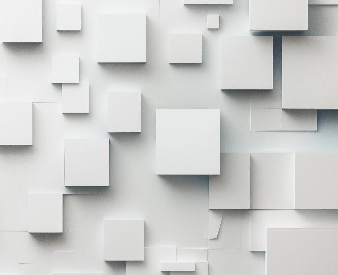 Papier peint géométrique carrés effet 3D
