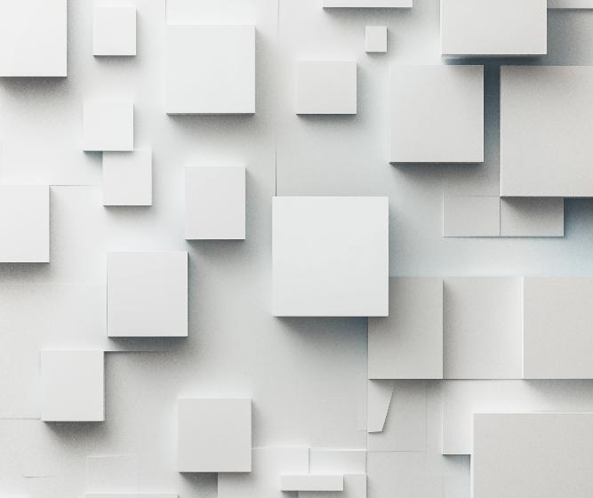 Papier peint géométrique carrés effet 3D