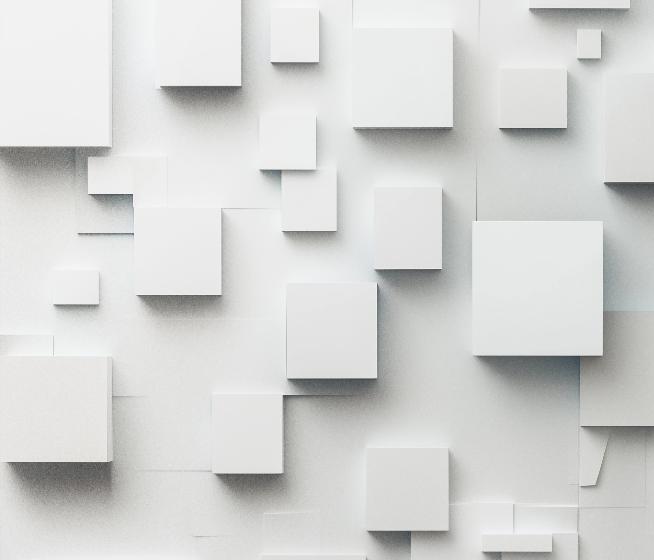 Papier peint géométrique carrés effet 3D