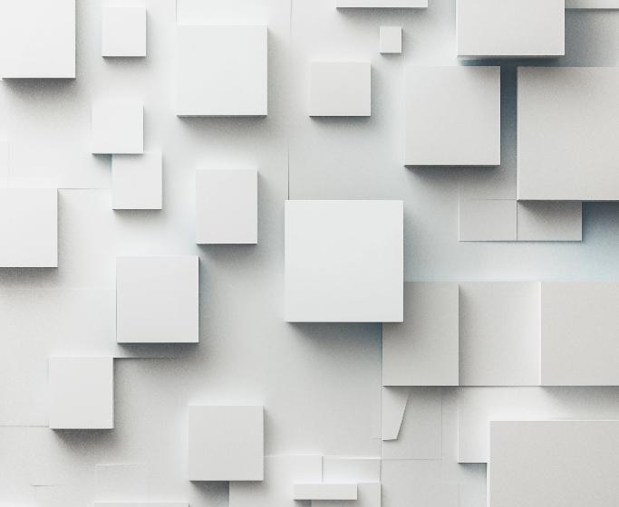 Papier peint géométrique carrés effet 3D