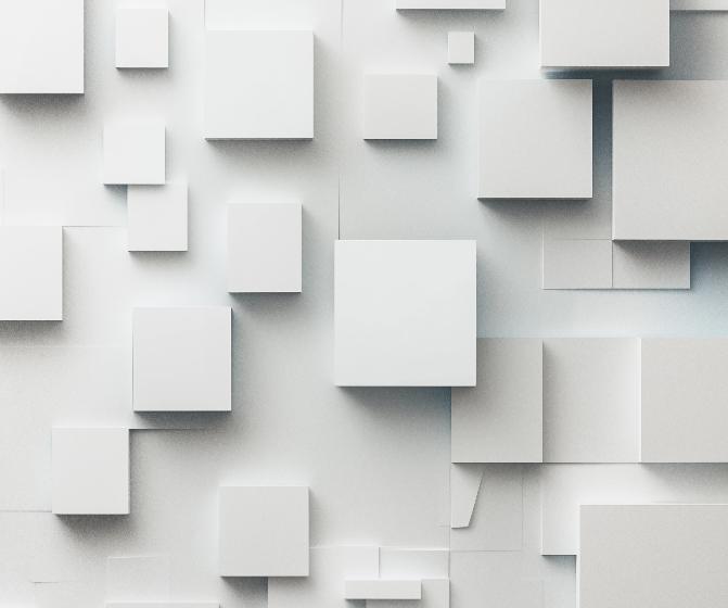 Papier peint géométrique carrés effet 3D