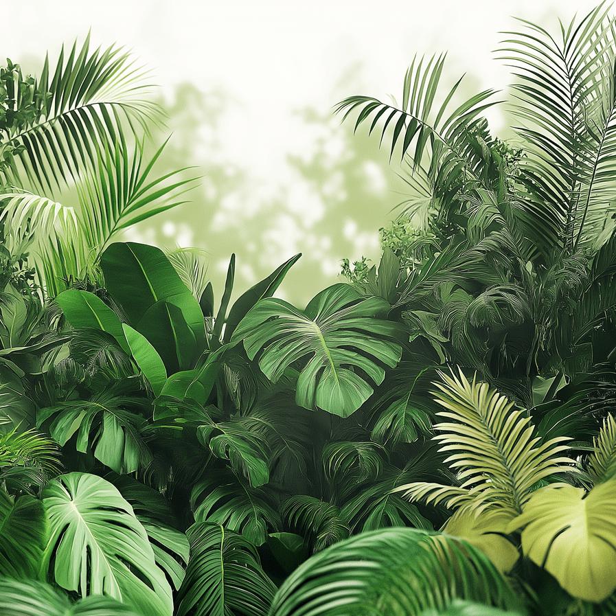 Papier peint tropical évasion dans la jungle