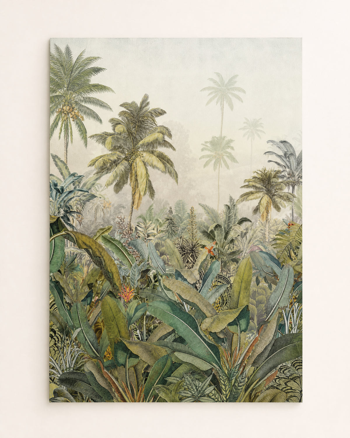 Papier peint jungle tropicale luxuriante