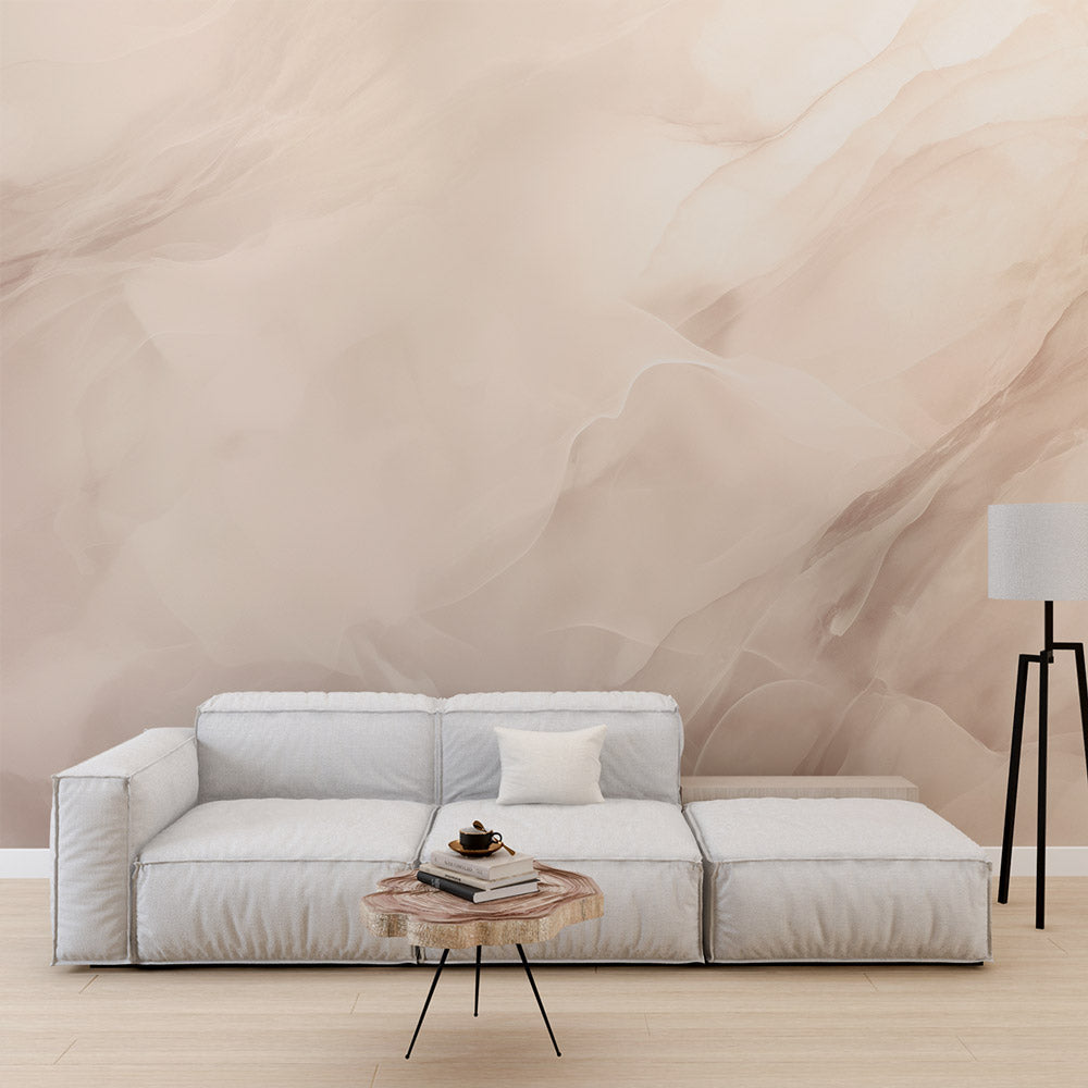 Papier peint imitation marbre pastel