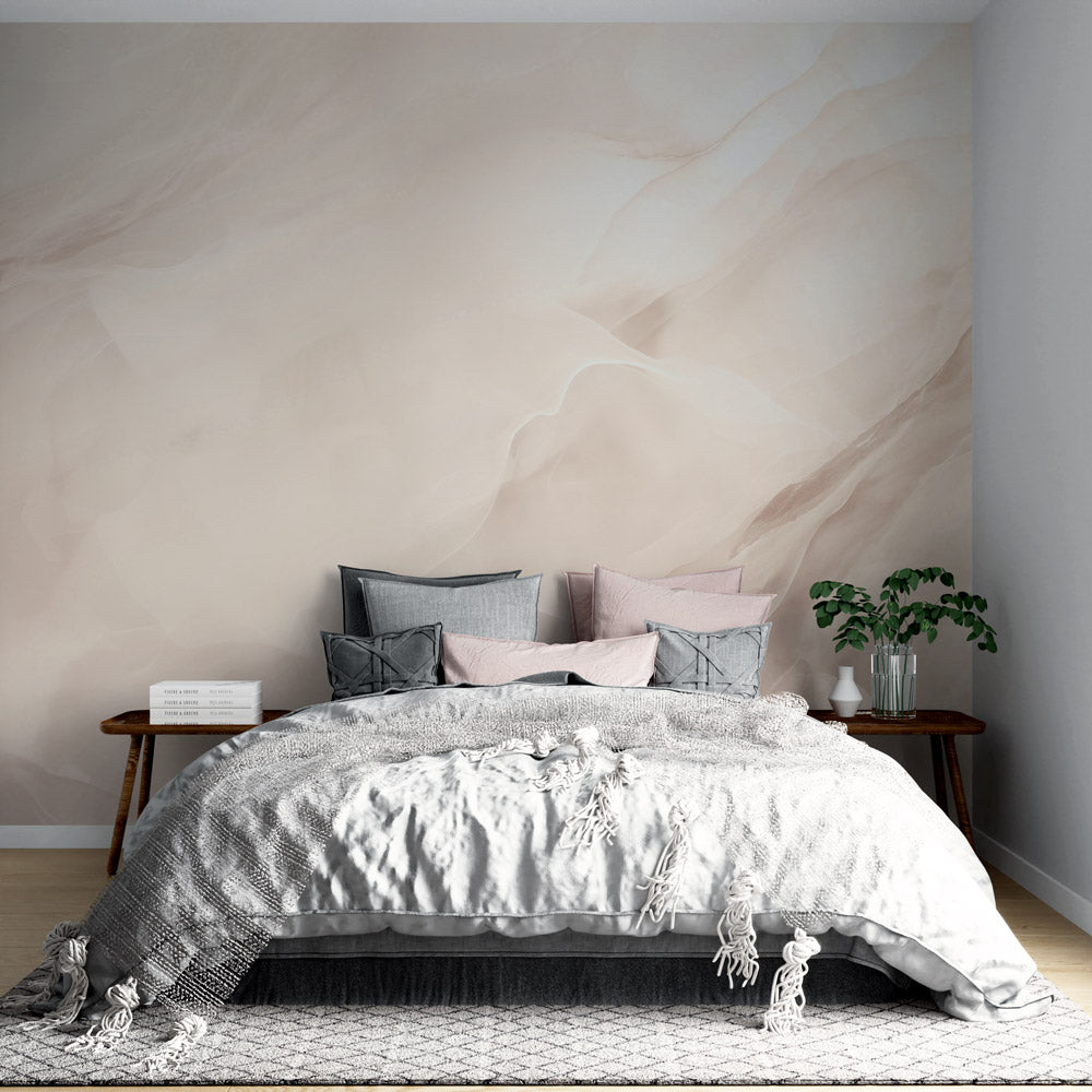 Papier peint imitation marbre pastel