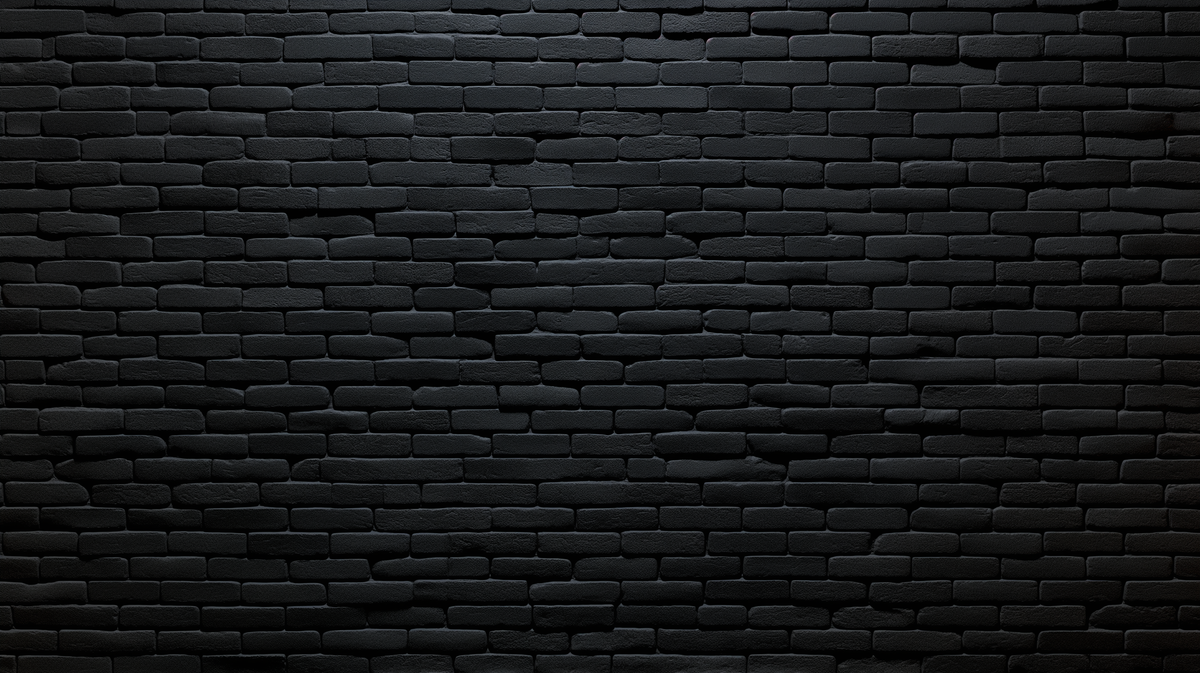 Papier peint briques noires fines