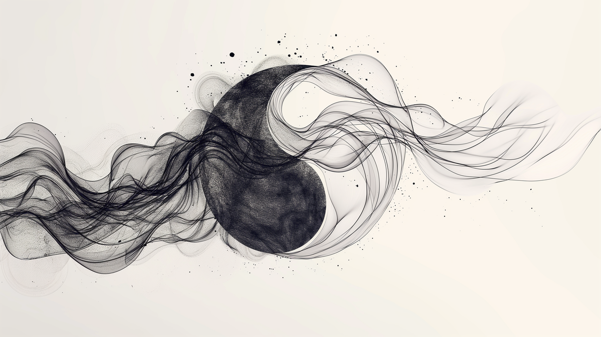 Papier peint zen yin et yang