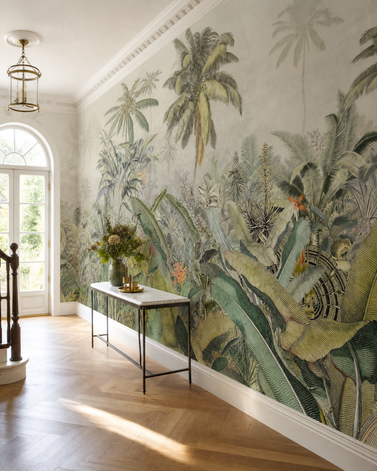 Papier peint jungle tropicale luxuriante