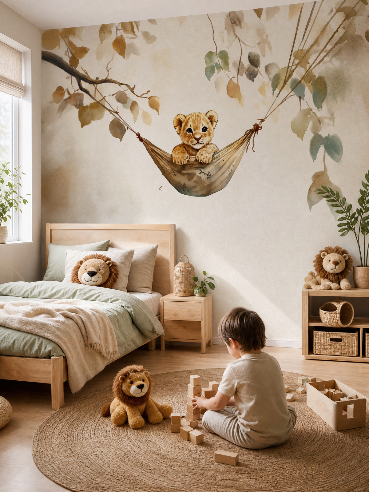 Papier peint lionceau – vue 1