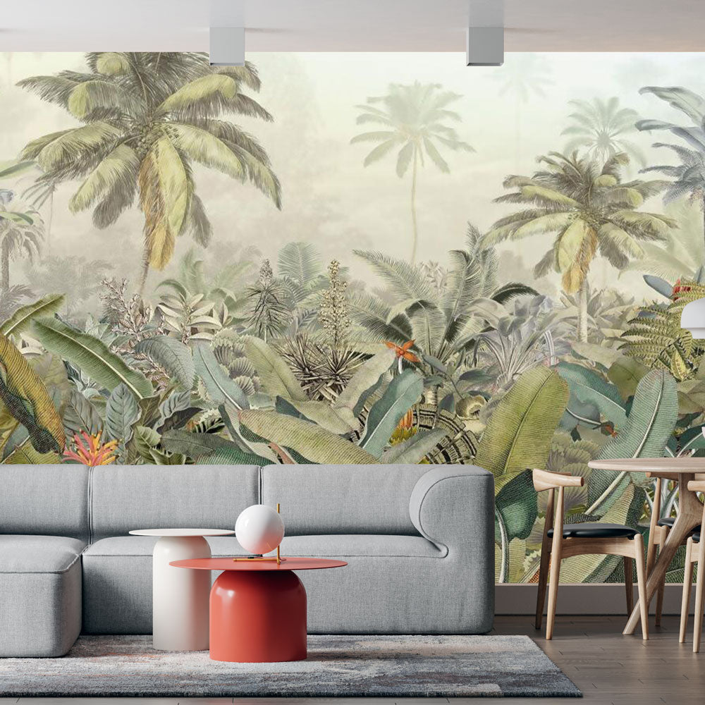 Papier peint jungle tropicale luxuriante