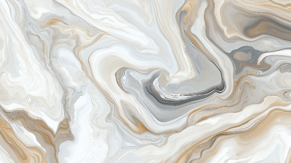 Papier peint marbre abstrait beige et gris