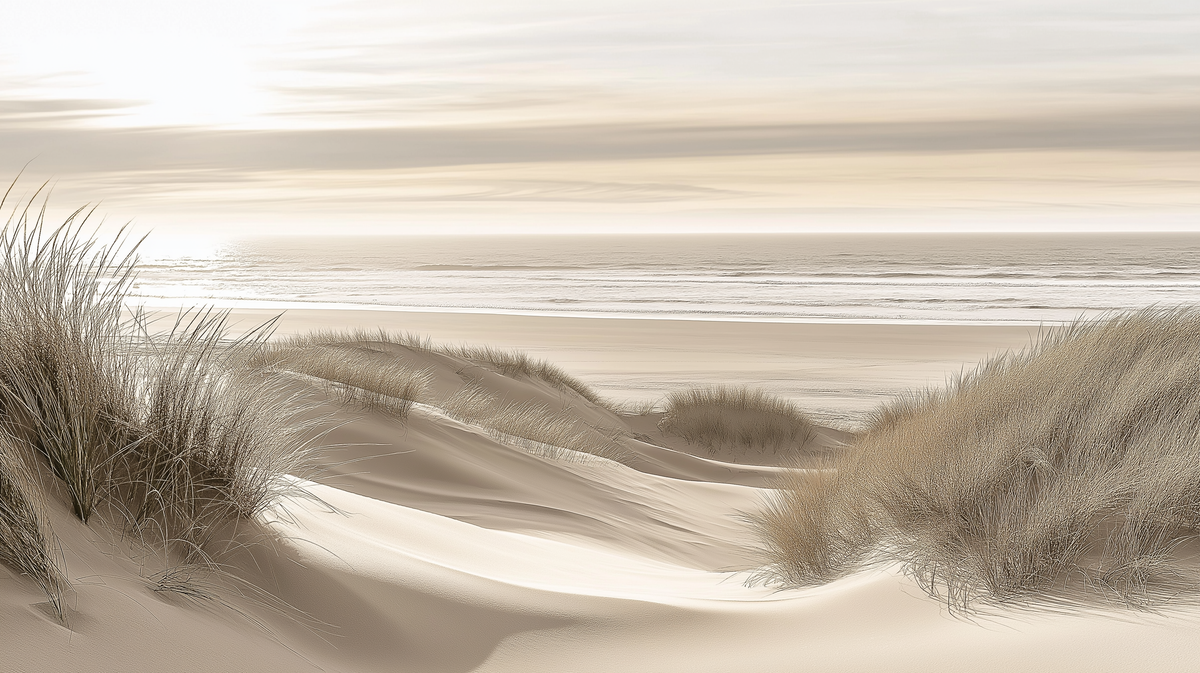Papier peint paysage plage et dunes