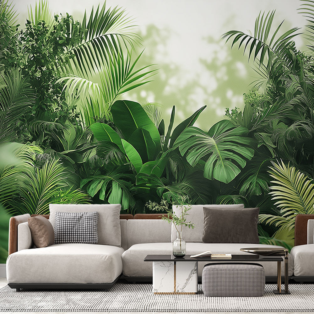 Papier peint tropical évasion dans la jungle