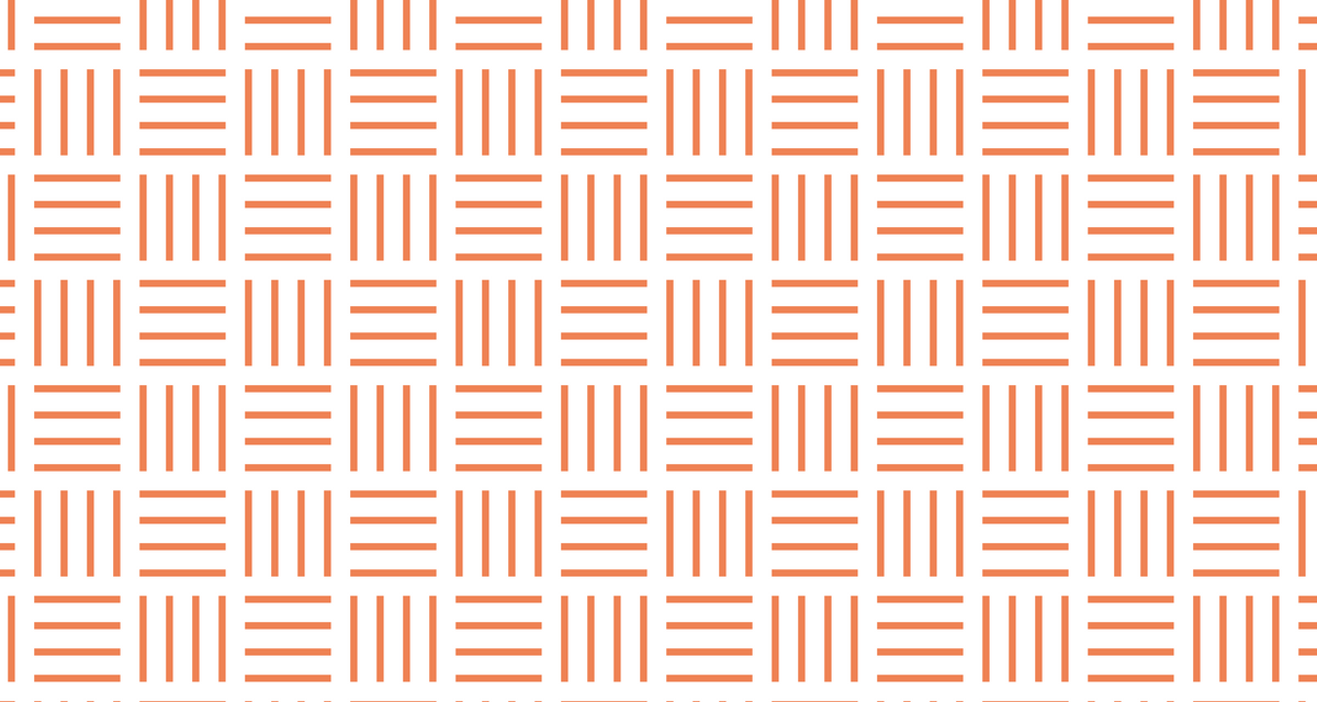 Papier peint rayures orange et blanches