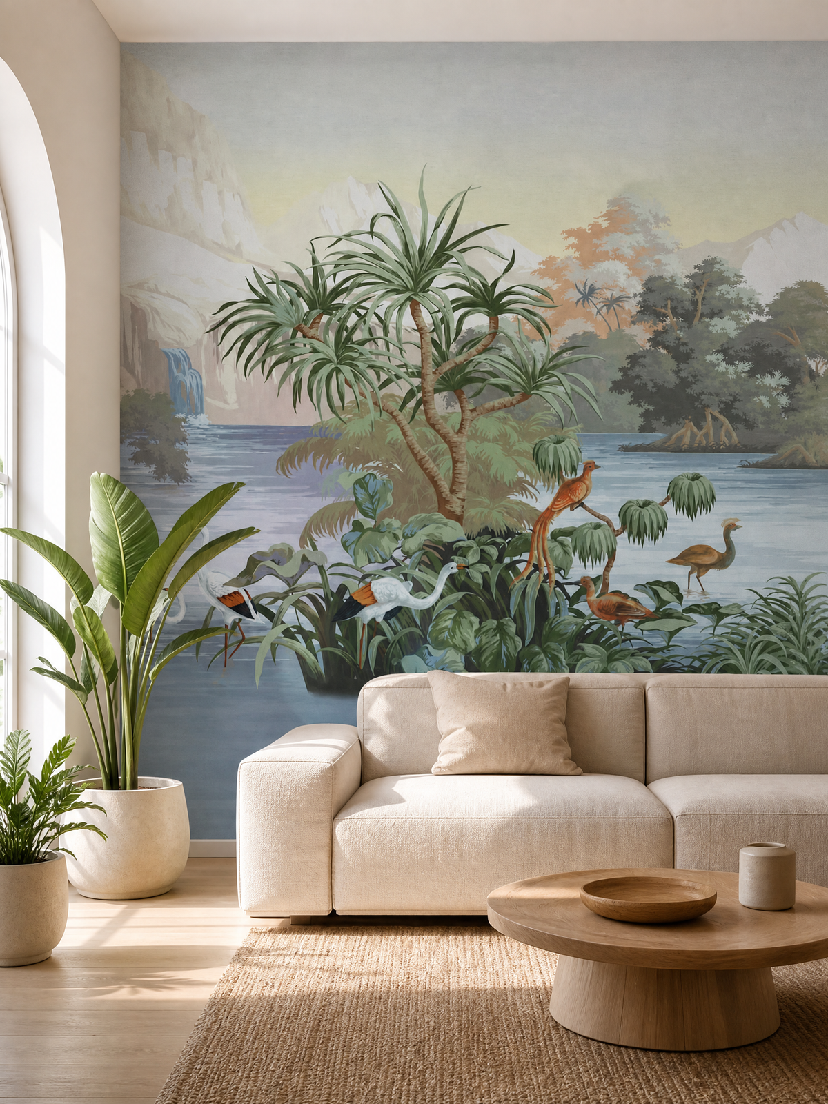 Papier peint tropical exotique